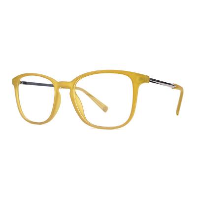H20249(1) Unisex Premium Quality mustard yellow Hybrid Full Rim Square Modern Sunglasses Eyewear