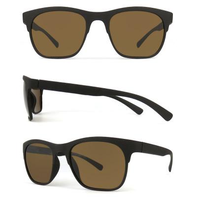 P10516 black square pc/tr90 sunglasses