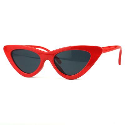 P10277 red cat eye pc/tr90 sunglasses