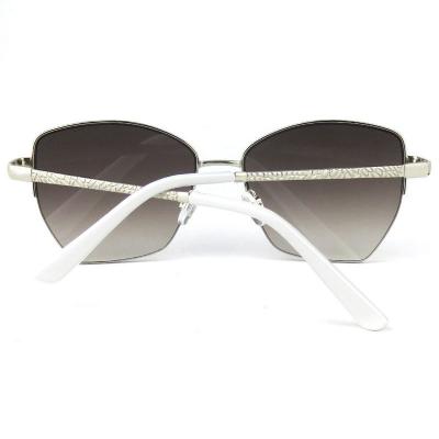 M10748 silver cat eye metal sunglasses