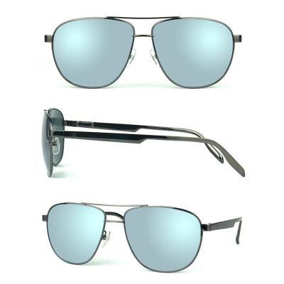 M10672 gray aviator metal sunglasses