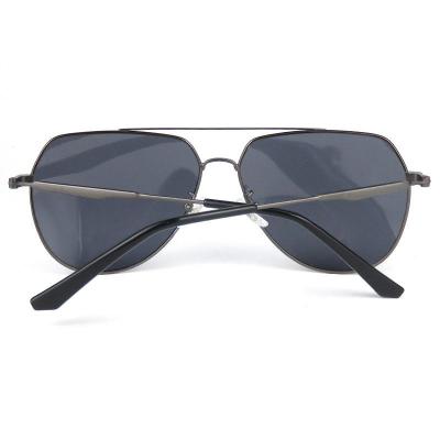 M10744 gray aviator metal sunglasses