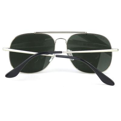 M10738 silver aviator metal sunglasses