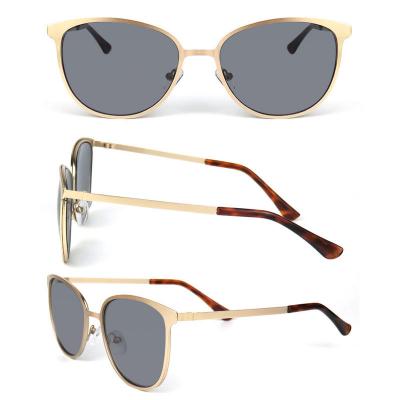 M10717 gold square metal sunglasses