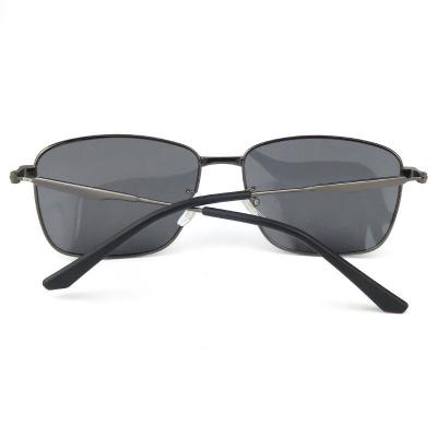 M10745 gray rectangular metal sunglasses