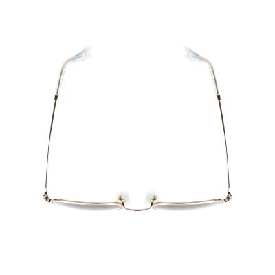 M10692 gold geometric metal sunglasses