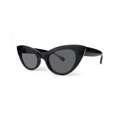 P10466 black cat eye pc/tr90 sunglasses