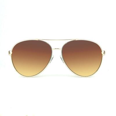 M10504 gold aviator metal sunglasses