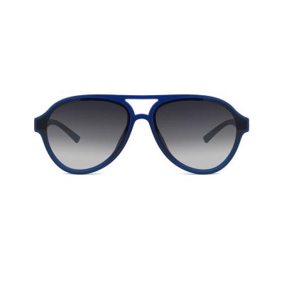 P10490 navy blue aviator pc/tr90 sunglasses