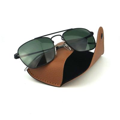 M10696 black square metal sunglasses