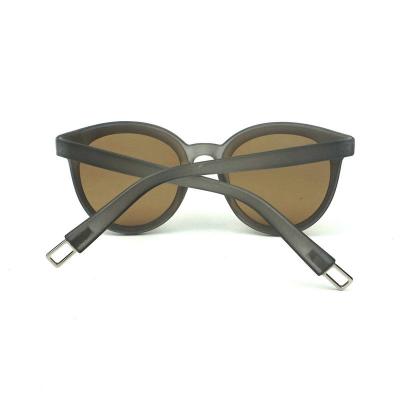 P10372 black round pc/tr90 sunglasses