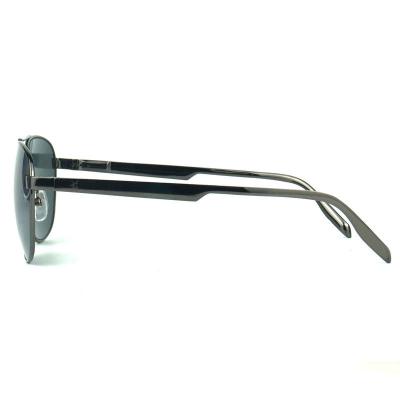 M10672 gray aviator metal sunglasses