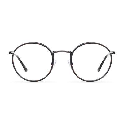 M10664 gold round metal sunglasses