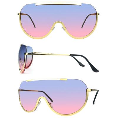 M10695 gold shield metal sunglasses