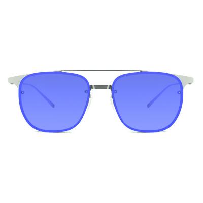 M10626 silver aviator metal sunglasses