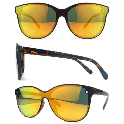 P10380 black cat eye pc/tr90 sunglasses