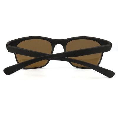 P10516 black square pc/tr90 sunglasses