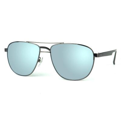 M10672 gray aviator metal sunglasses