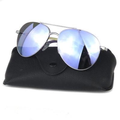 M10736 silver aviator metal sunglasses