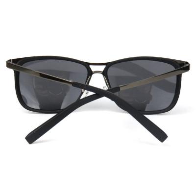 M10480 black square metal sunglasses