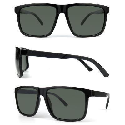 P10513 black square pc/tr90 sunglasses