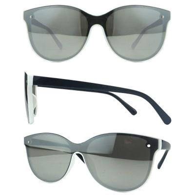 P10380 black cat eye pc/tr90 sunglasses