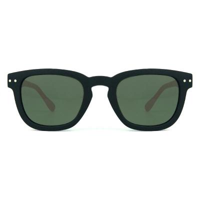 P10383 black square pc/tr90 sunglasses