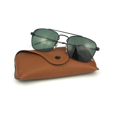 M10696 black square metal sunglasses