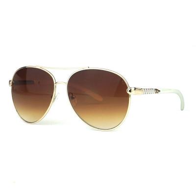 M10504 gold aviator metal sunglasses