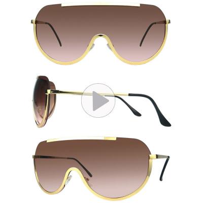 M10695 gold shield metal sunglasses
