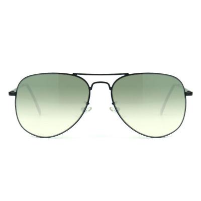 M10690 black aviator metal sunglasses