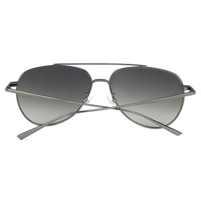 M10737 gray aviator metal sunglasses