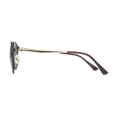 P10411 brown round pc/tr90 sunglasses