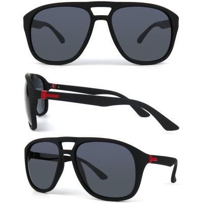P10515 black aviator pc/tr90 sunglasses