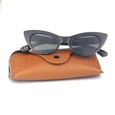 P10466 black cat eye pc/tr90 sunglasses