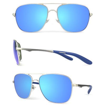 M10746 silver square metal sunglasses