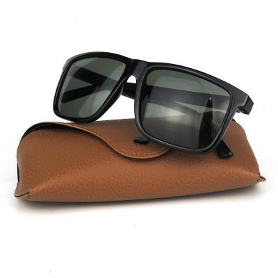 P10513 black square pc/tr90 sunglasses