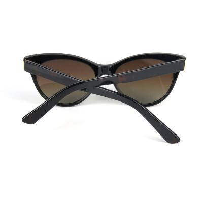 P10617 black cat eye pc/tr90 sunglasses