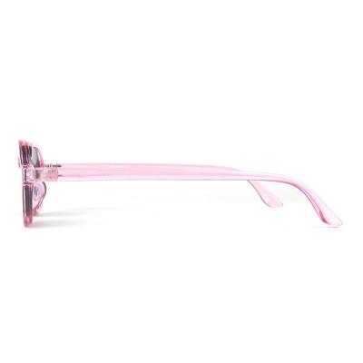 P10595 pink oval pc/tr90 sunglasses