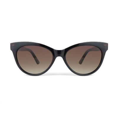 P10617 black cat eye pc/tr90 sunglasses