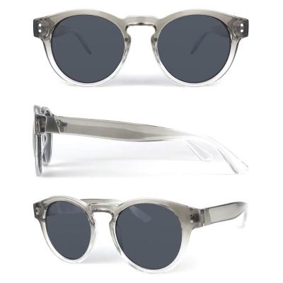 P10580 transparent panto round pc/tr90 sunglasses