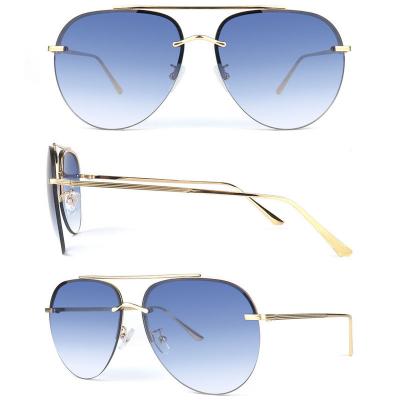 M10802 gold aviator metal sunglasses