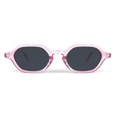 P10595 pink oval pc/tr90 sunglasses