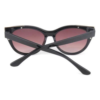 P10587 black cat eye pc/tr90 sunglasses