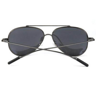 M10775 gray aviator metal sunglasses