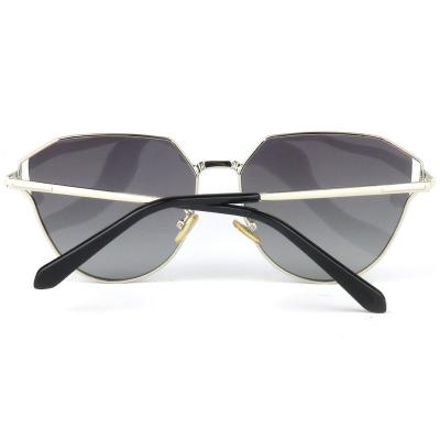 M10799 gray geometric metal sunglasses