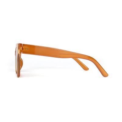P10604 brown square pc/tr90 sunglasses