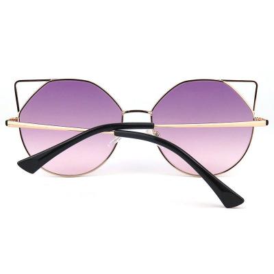 M10765 gold cat eye metal sunglasses