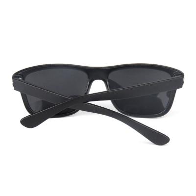 P10591 black square pc/tr90 sunglasses