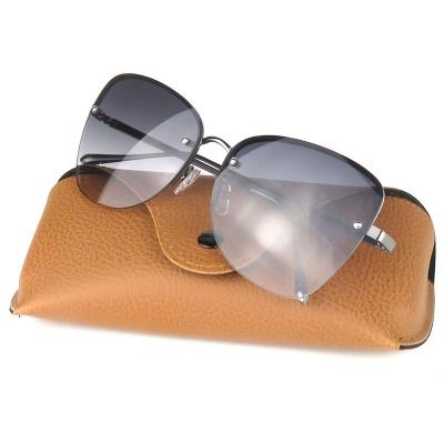 M10803 gray cat eye metal sunglasses
